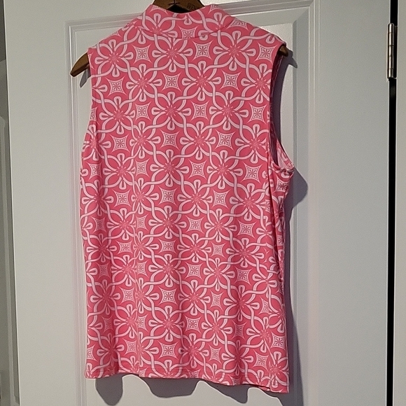 Lulu-B Pink Floral Sleeveless Blouse - Picture 4 of 7